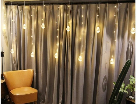 Kule Wiszące Lampki Choinkowe Kurtyna 108 LED cb ISO TRADE