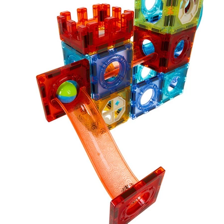 Klocki Magnetyczne Świecące Konstrukcyjne Iso Trade Edukacyjny Tor Kulkowy