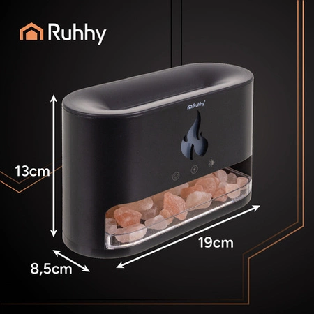 Nawilżacz Powietrza Ruhhy 250ml Dyfuzor Zapach Aromaterapia Efekt Kominka