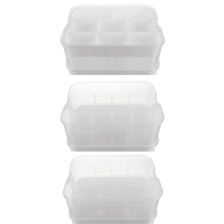 Pojemnik na Klocki Pudełko 29l Organizer z Przegródkami Duży 4 Piętrowy Kruzzel 25758