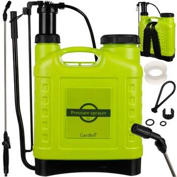 Opryskiwacz Ciśnieniowy Ręczny Ogrodowy Długi Zasięg Lanca + Wąż 170cm 16l Gardlov 25569
