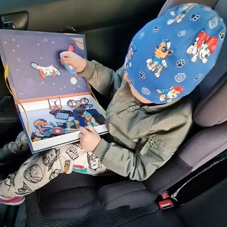 Układanka Magnetyczna Puzzle Montessori 57el. Kosmos Książka Edukacyjna ISO TRADE