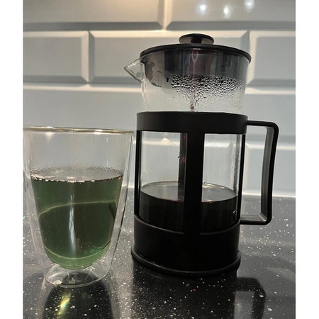 Zaparzacz do Kawy Herbaty Ziół Dzbanek Szklany 1000 ml 1l Duży Żaroodporny RUHYHY