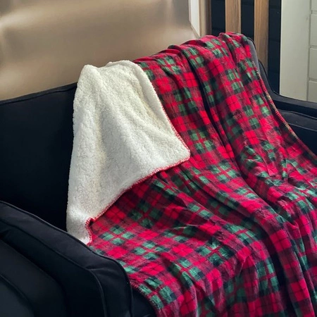 Koc Narzuta Pled na Łóżko Bardzo Gruby Miękki Ciepły Dwuosobowy 160x200 cm RUHHY