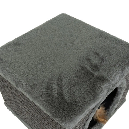 Drapak dla Kota Legowisko Domek dla Kotów Budka Posłanie Stabilny + Zabawka Purlov 26215