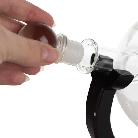 Karafka do Whisky Globus Zestaw 2 Szklanki Podkładki Szczypce Kostki 850 ml MALATEC