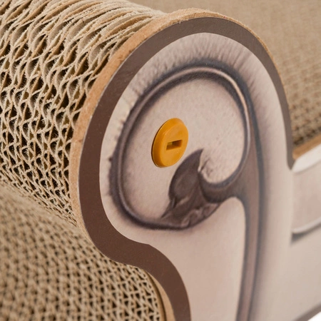 Drapak Tekturowy dla Kota Legowisko Karton Kartonowy Sofa Leżak Kanapa 60cm PURLOV