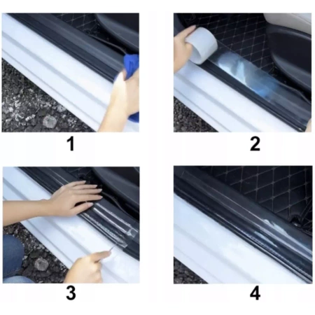 Taśma Folia Ochronna na Progi Samochodu 50mm x 5m XTROBB