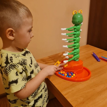 Gra Zręcznościowa Tańcząca Stonoga Gąsienica na Kulki Rodzinna dla Dzieci KRUZZEL