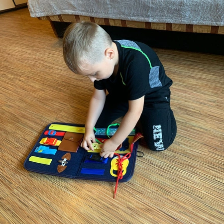 Tablica Manipulacyjna Sensoryczna Montessori Edukacyjna Zabawka dla Dzieci KRUZZEL