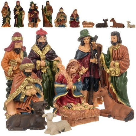 Figurki do Szopki Bożonarodzeniowej Figury 10 szt Szopka Bożonarodzeniowa RUHHY