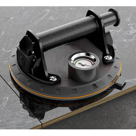 Przyssawka Próżniowa Uchwyt z Pompką i Manometrem do Płytek Glazury Szyb BIGSTREN