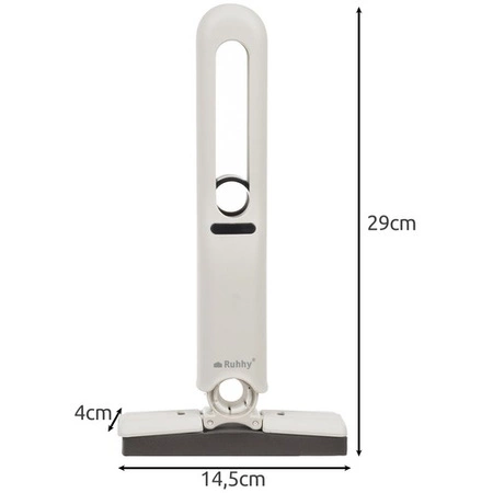 Mop Mini Płaski z Wyciskaczem do Mycia Okien Półek Przenośny + 2 Nakładki RUHHY