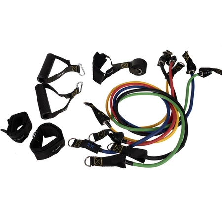 Gumy do Ćwiczeń Zestaw 5 Gum Oporowych Oporowe Fitness Treningowe + Uchwyty TRIZAND