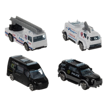 Samolot Policyjny dla Dzieci Rozkładany Parking Interaktywny Policja + Auta 26680