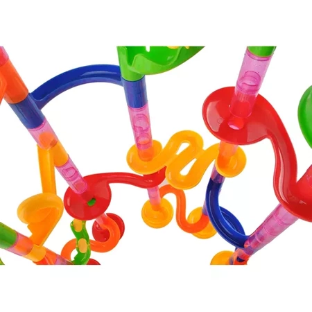 Tor Kulkowy Kulodrom Duży Zestaw XXL Kulki 30 Kulek Zjeżdżalnia Edukacyjne KRUZZEL