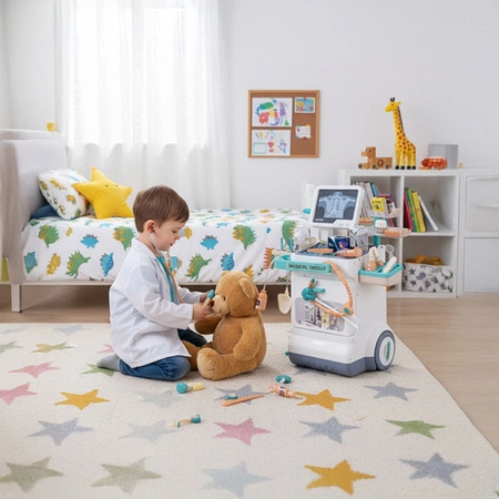 Duży Zestaw Lekarski Dla Dzieci Iso Trade Wózek Małego Doktora XXL Prezent