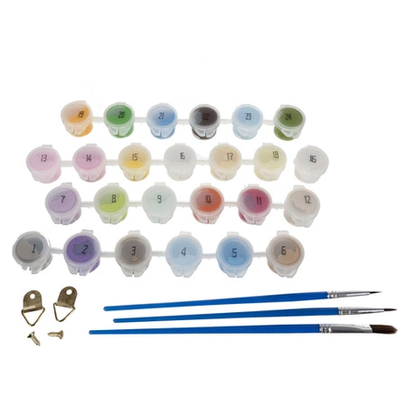 Malowanie po Numerach Obraz 40x50 Zestaw na Prezent Ramie do Malowania DIY