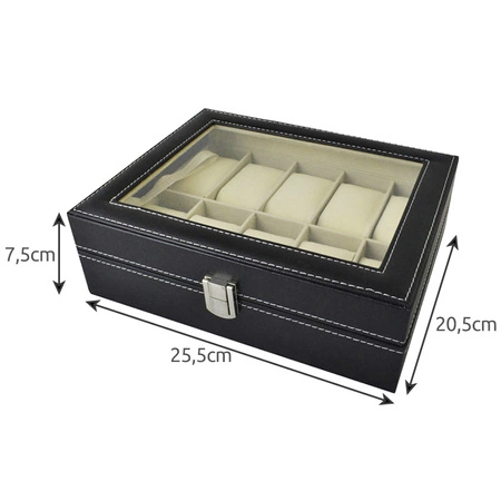 Organizer Pudełko Etui Na Zegarki Na 10 Zegarków MALATEC