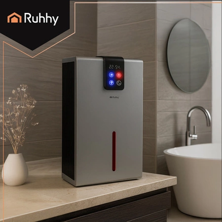 Osuszacz Powietrza Pochłaniacz Wilgoci Higrostat Higrometr Wydajny 1L/24h Ruhhy 26496