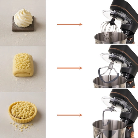 Robot Planetarny Kuchenny z Podgrzewaną Misą 6,2l Duży Wielofunkcyjny Ruhhy 25727