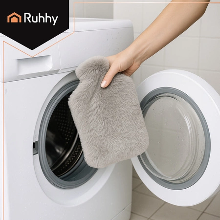 Termofor Gumowy Króliczek 1,8l Ruhhy Pluszowy Pokrowiec na Wodę Ogrzewacz