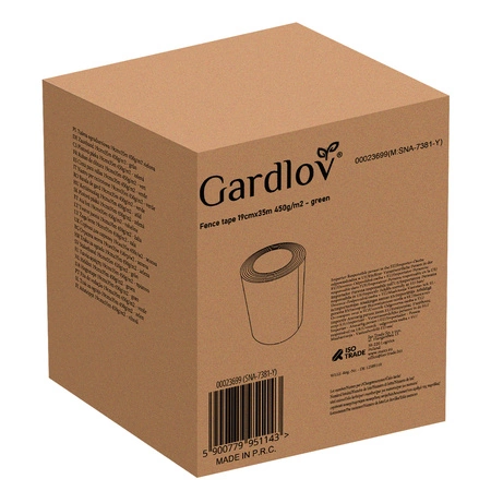 Taśma Ogrodzeniowa na Ogrodzenie Płot Osłona Zielona 19cmx35m 450g Klipsy 25 GARDLOV