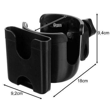 Uchwyt na Kubek Telefon Butelkę do Wózka Dziecięcego Spacerówki Stabilny Kruzzel 25347