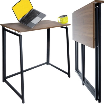 Biurko Składane Lekkie Industrialne Loft Komputerowe pod Laptopa Stolik RUHHY 26116