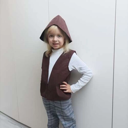 Strój Pastuszek na Jasełka Kamizelka Czapka Kostium Pasterz Baca Pastuch KRUZZEL