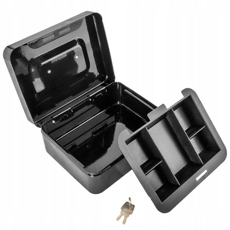 Metalowa Kasetka na Pieniądze Bilon Sejf + Klucze MALATEC