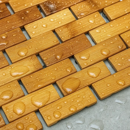 Mata Bambusowa Łazienkowa Drewniany Dywanik pod Prysznic Wodoodporna 80x50cm Ruhhy 26048