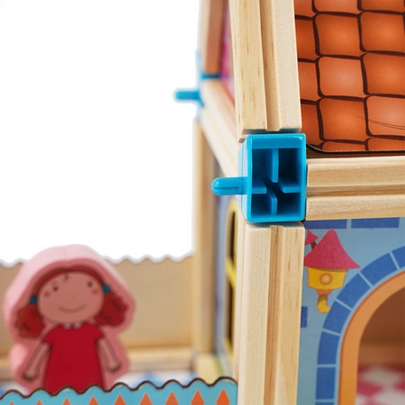 Drewniane Klocki Konstrukcyjne Domek Zestaw 268 el Edukacyjne dla Dzieci Kruzzel 26452