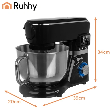 Robot Kuchenny Planetarny z Podgrzewaną Misą 6,2L Wielofunkcyjny + Blender