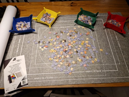 Mata do Układania Puzzli na 500-1500 Elementów Plansza Podkładka pod Puzzle MALATEC