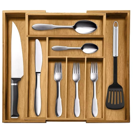 Wkład do Szuflady Organizer na Sztućce Bambus 50cm RUHHY