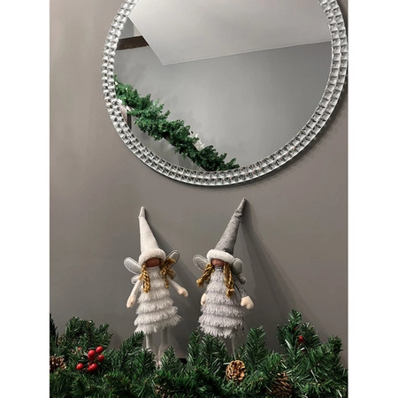 Wróżka Świąteczna Anioł Figurka Elf Pomocnik Św Mikołaja Dekoracja 40cm XL RUHHY