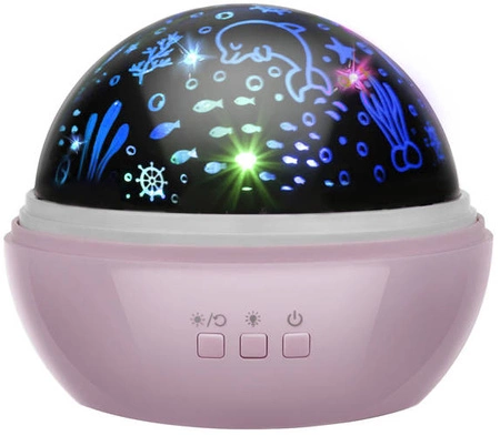 Lampka Nocna 2w1 Projektor Nieba Gwiazd Obrotowa IZOXIS