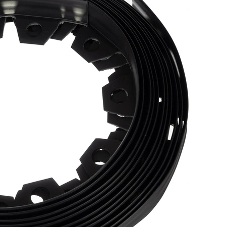 Obrzeże Ogrodowe Obrzeża Trawnikowe Plastikowe Czarne 4x10m 20 Kołków Kotew GARDLOV