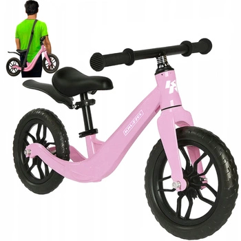 Rowerek Biegowy dla Dzieci 2+ Rower Dziecięcy Koła 12" Lekki Pasek na Ramię Kruzzel 25768