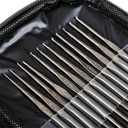 Zestaw na Start Szydełka Rozmiar 0,6-6,5 50el Etui RUHHY