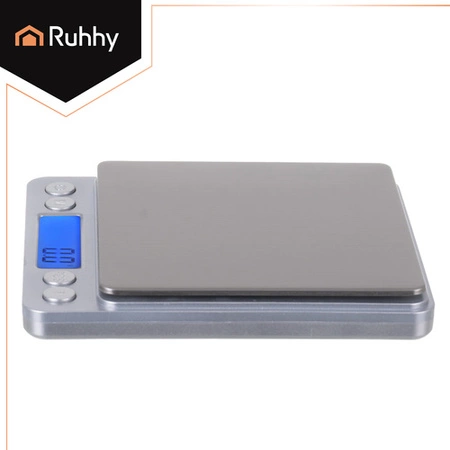 Waga Kuchenna Ruhhy Elektroniczna Precyzyjna LCD 2000g 2kg 0,1g z Misą x2 26507