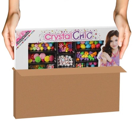 Zestaw do Robienia Bransoletek Biżuterii Naszyjników Koraliki Koralików DIY ISO TRADE