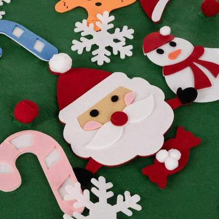 Choinka Filcowa z Ozdobami Filcu DIY Boże Narodzenie Kreatywna Dekoracja 90 RUHHY