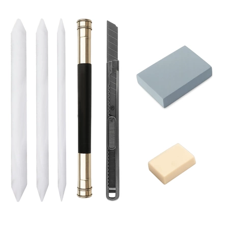 Zestaw do Szkicowania Rysowania Profesjonalny Szkicownik Ołówki Węgle Etui MAALEO 26134