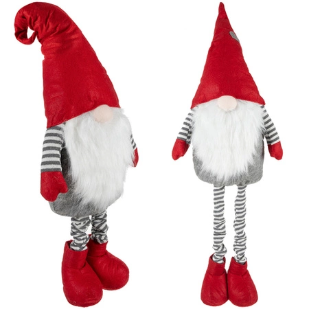 Skrzat Krasnal Świąteczny Teleskopowy Duży Gnom Wysoki 105cm Regulowany XXL RUHHY