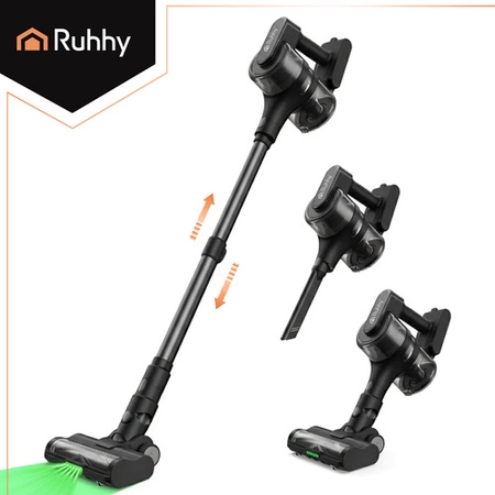 Odkurzacz Bezprzewodowy Ruhhy LunPro 400W LED 52min 35 kPa HEPA Składany 26708