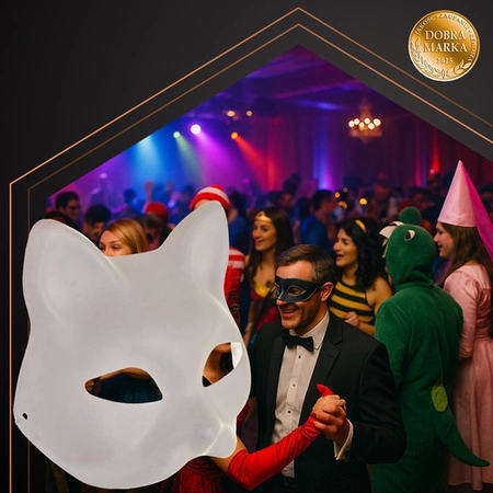 Maska Kota na Twarz do Malowania DIY na Halloween Zestaw Maski 10szt +Gumki. Ruhhy 26000