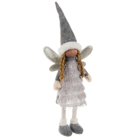 Wróżka Świąteczna Anioł Figurka Elf Pomocnik Św Mikołaja Dekoracja 40cm XL RUHHY