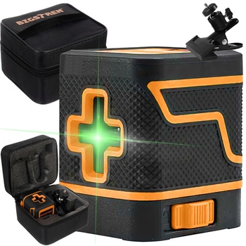 Poziomica Laserowa Elektroniczna Laser Krzyżowy Zielony Płaszczyznowa Etui BIGSTREN